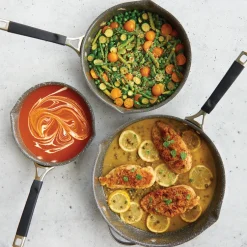 Verde™ 6 Piece Ceramic Nonstick Skillet & Lid Set