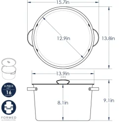 Verde™ 16 Qt Stock Pot with Lid