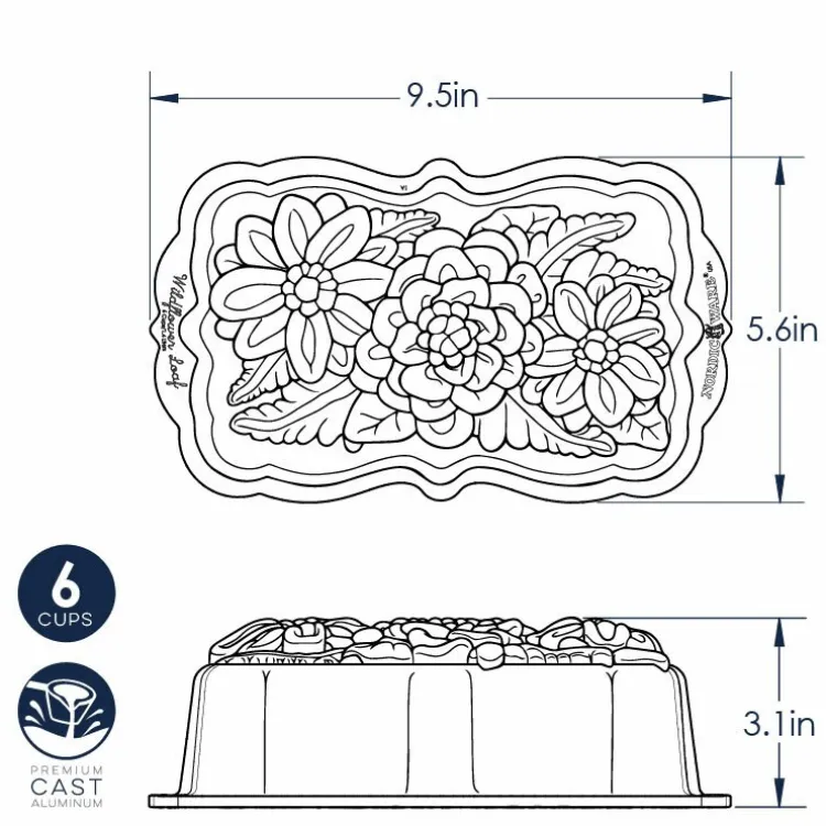 Wildflower Loaf Pan