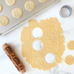 Woodland Cottage Embossing Rolling Pin