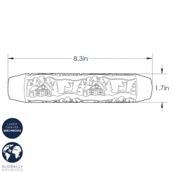 Woodland Cottage Embossing Rolling Pin